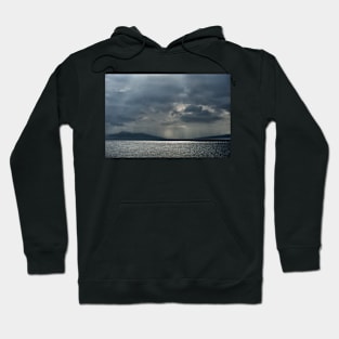 Darkness and light over the Isle of Arran Hoodie